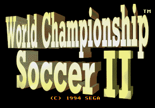 World Championship Soccer II Title Screen